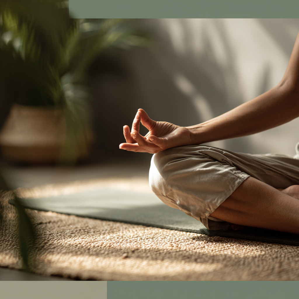 Інструктор йоги демонструє позу